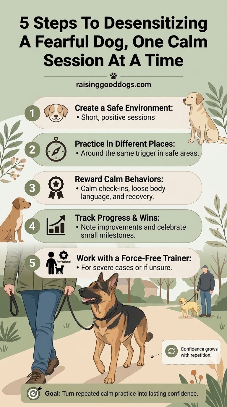 5 Steps To Desensitizing A Fearful Dog, One Calm Session At