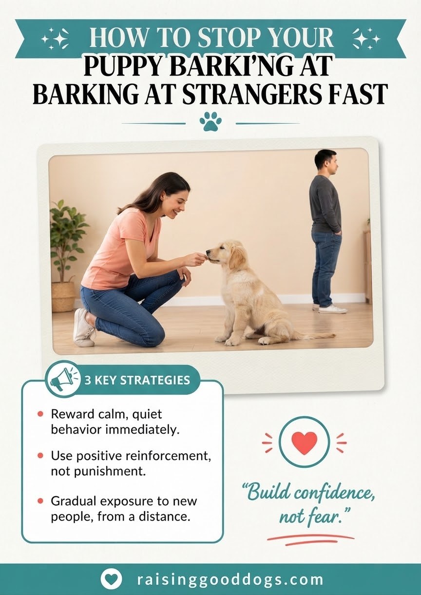 How To Stop Your Puppy Barking At Strangers Fast