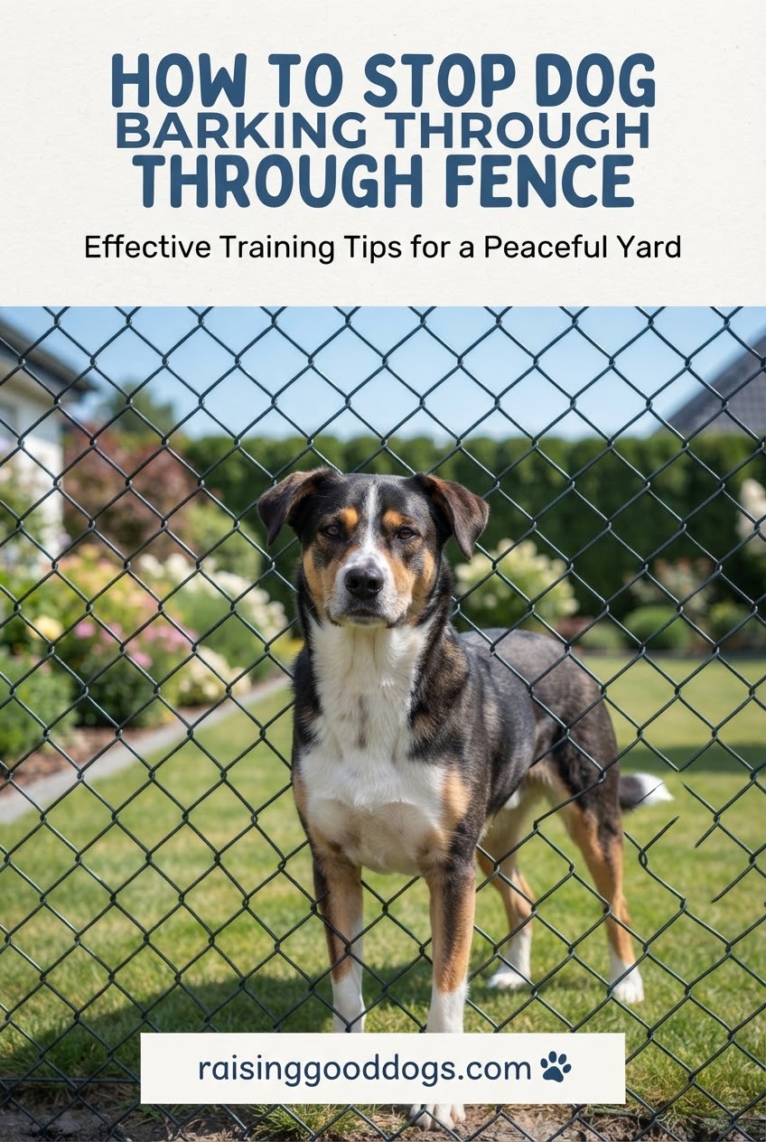 How to Stop Dog Barking Through Fence