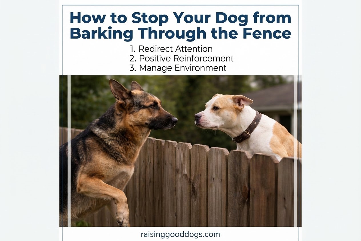 How to Stop Your Dog from Barking Through the Fence