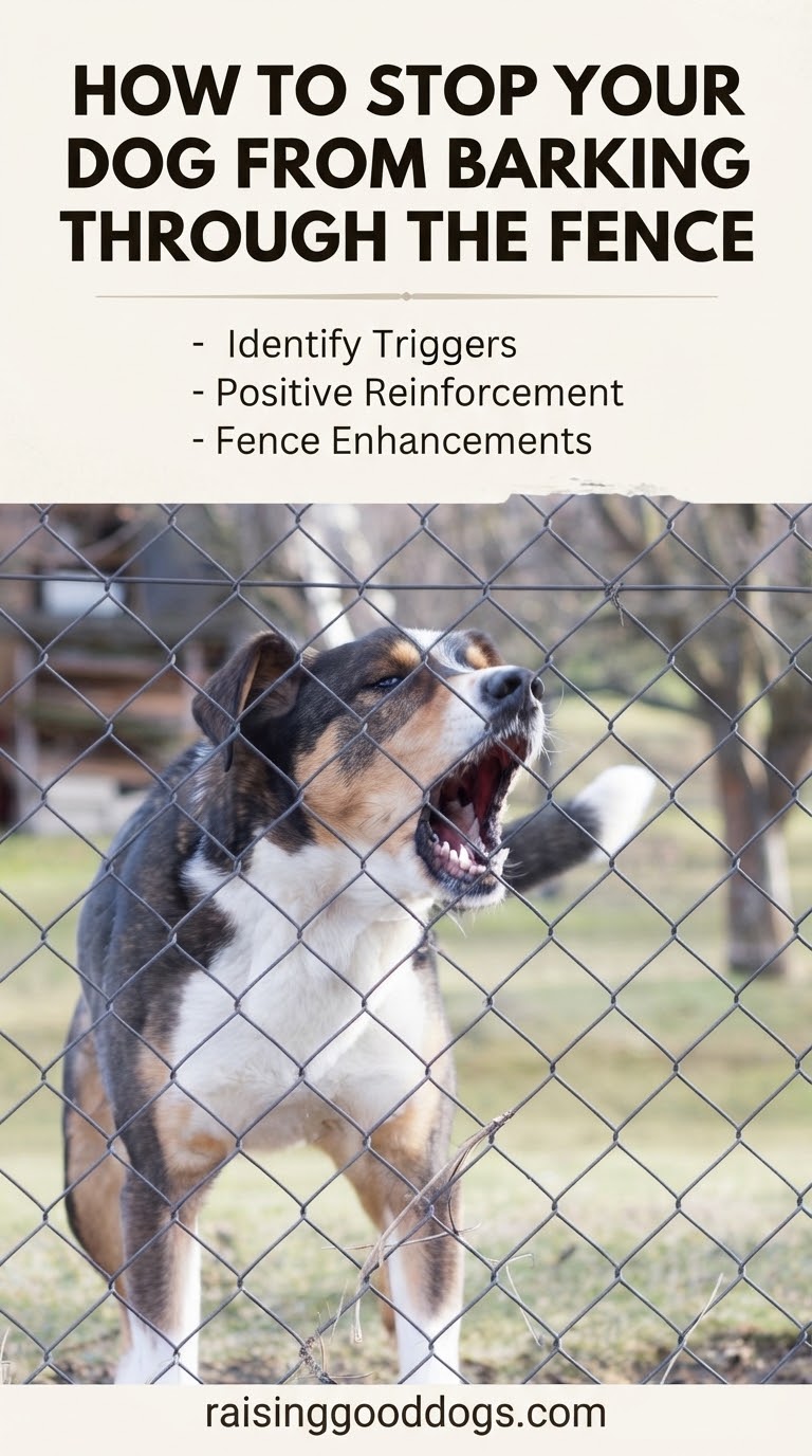 How to Stop Your Dog from Barking Through the Fence