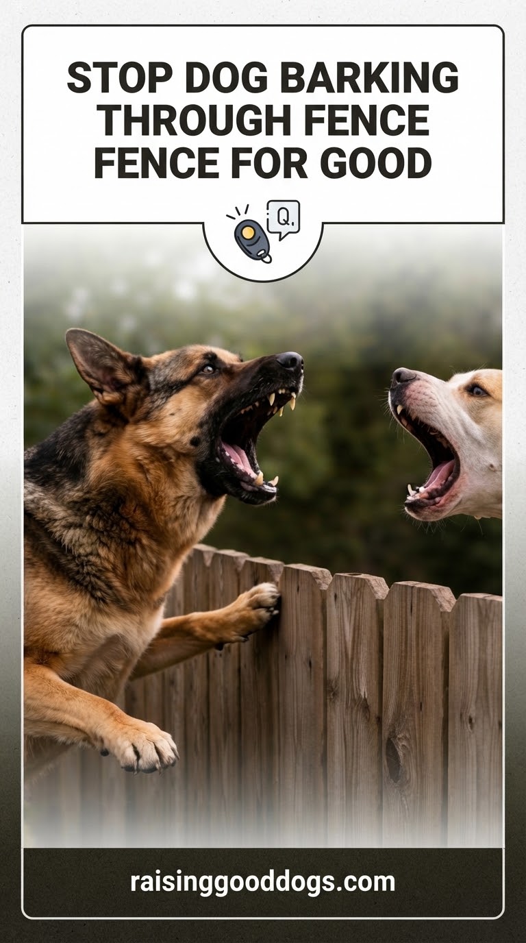 Stop Dog Barking Through Fence For Good