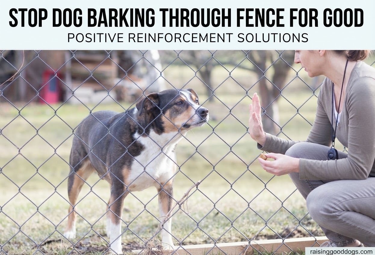 Stop Dog Barking Through Fence For Good