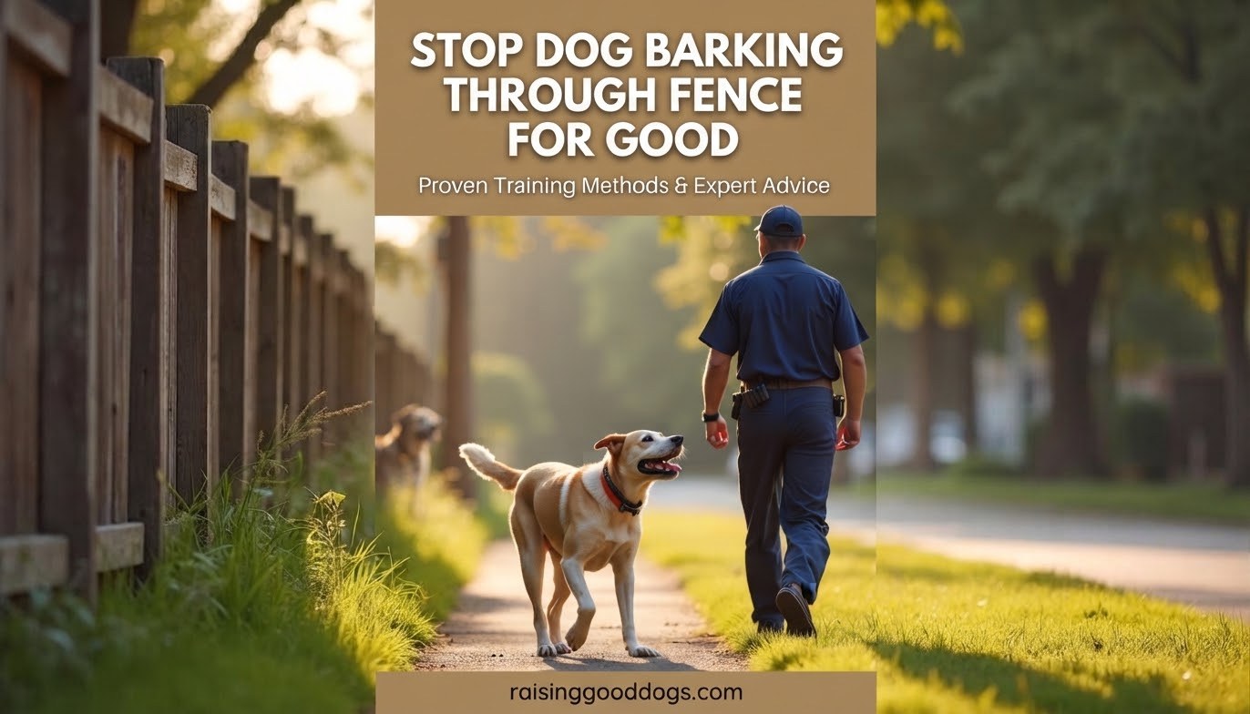 Stop Dog Barking Through Fence For Good
