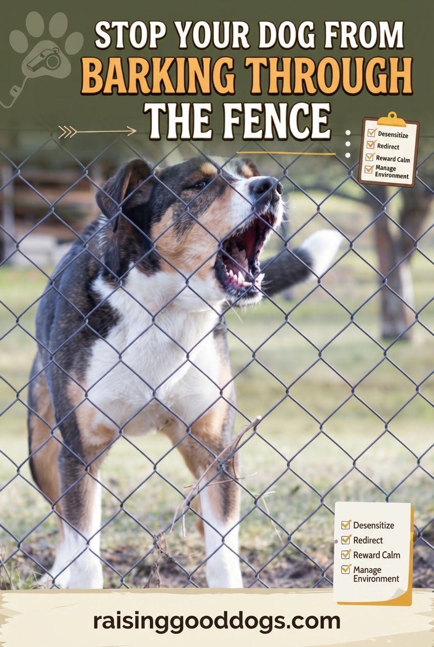 Stop Your Dog From Barking Through the Fence