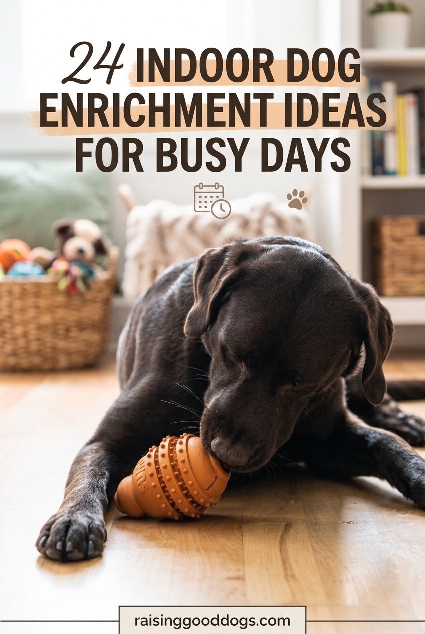 24 Indoor Dog Enrichment Ideas For Busy Days