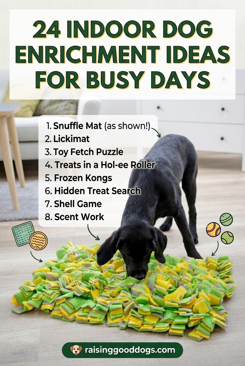 24 Indoor Dog Enrichment Ideas For Busy Days