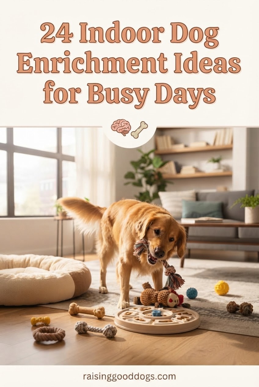 24 Indoor Dog Enrichment Ideas for Busy Days