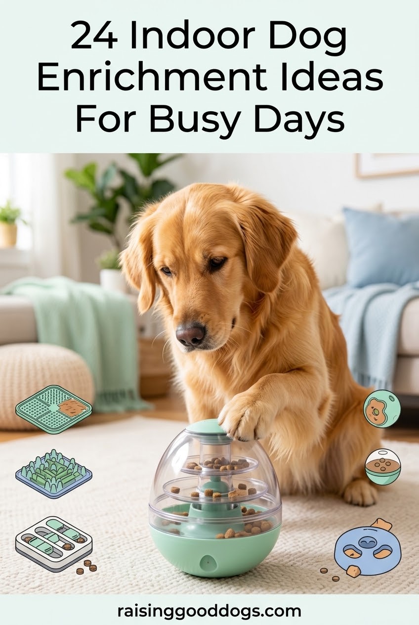 24 Indoor Dog Enrichment Ideas For Busy Days