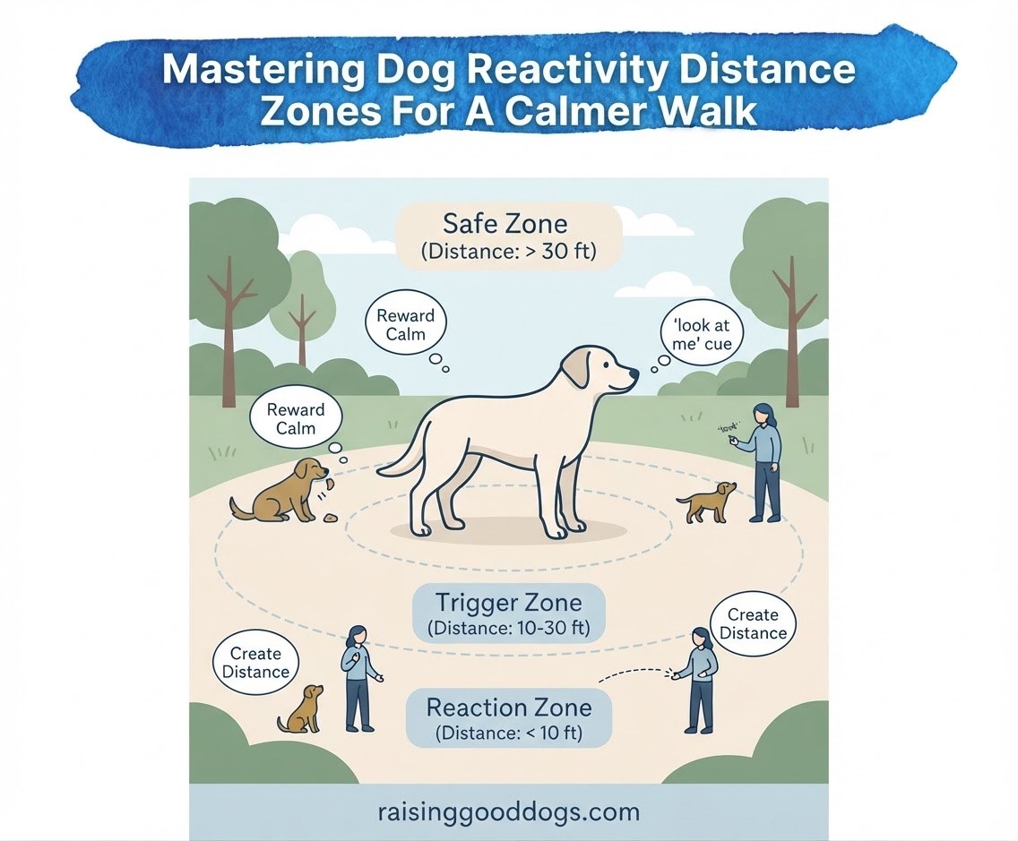 Mastering Dog Reactivity Distance Zones For A Calmer Walk