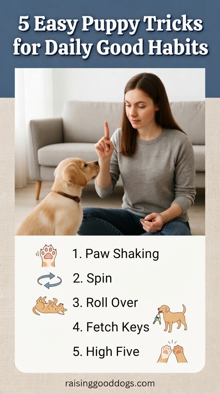 5 Easy Puppy Tricks for Daily Good Habits