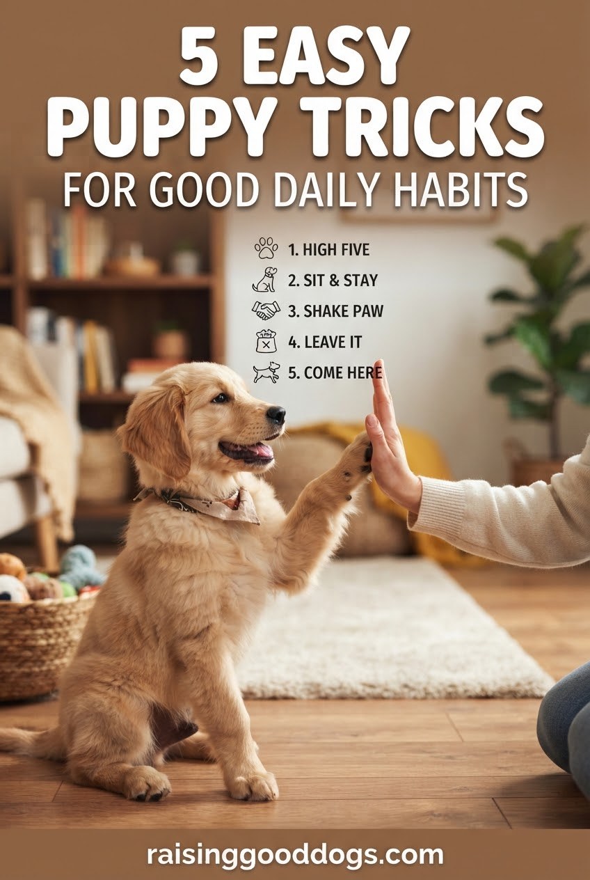 5 Easy Puppy Tricks for Good Daily Habits