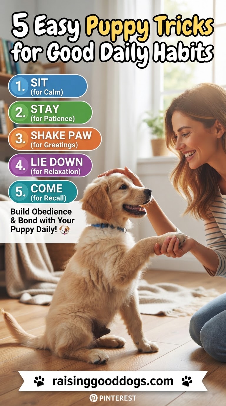 5 Easy Puppy Tricks for Good Daily Habits