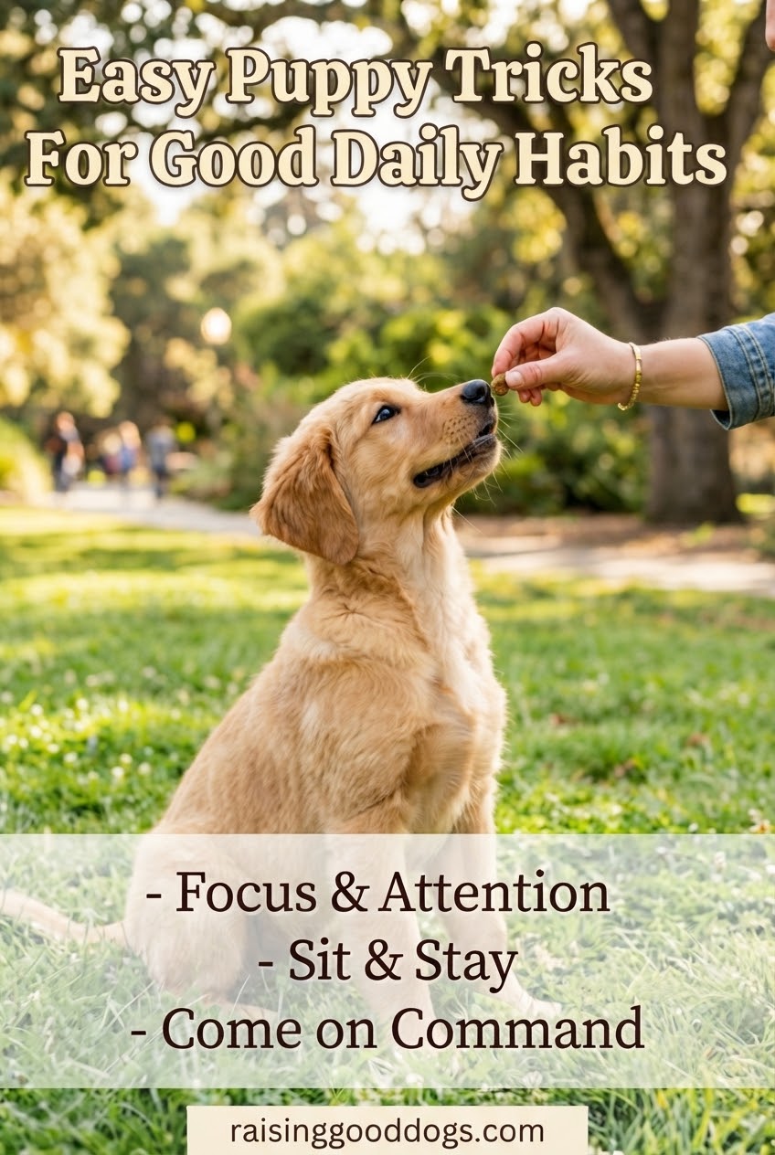 Easy Puppy Tricks For Good Daily Habits