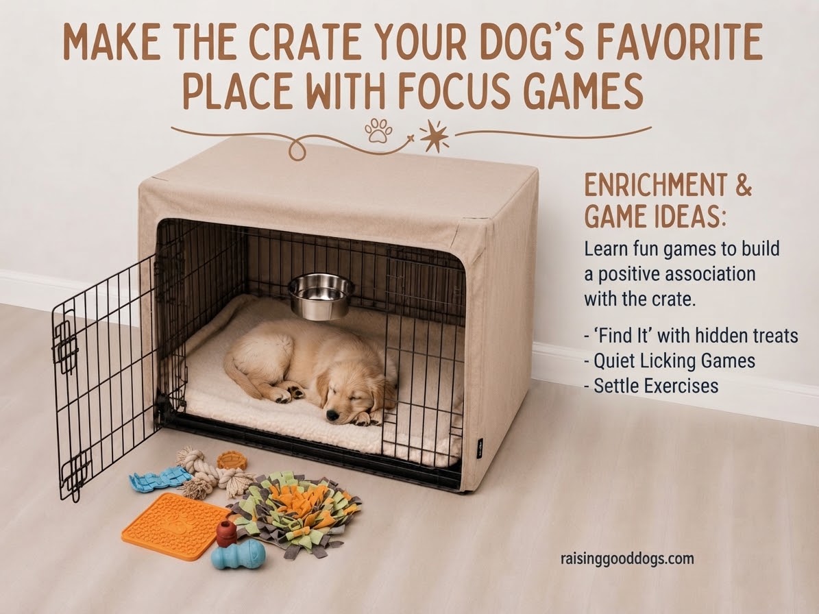 Make The Crate Your Dog's Favorite Place With Focus Games
