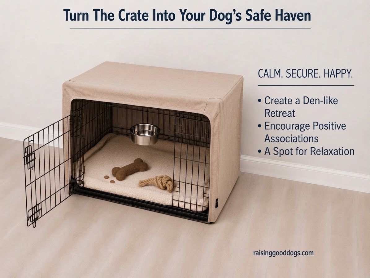 Turn The Crate Into Your Dog's Safe Haven