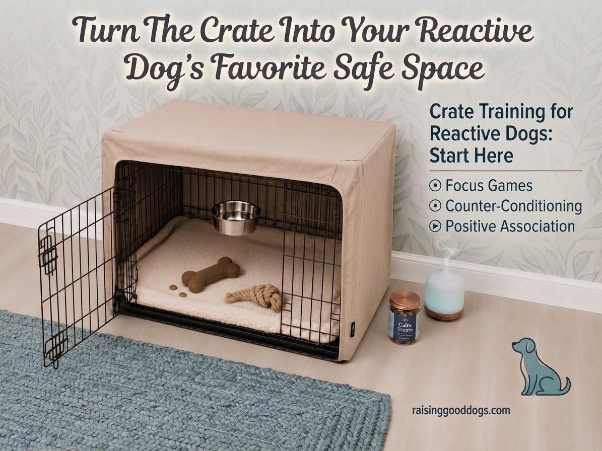 Turn The Crate Into Your Reactive Dog's Favorite Safe Space