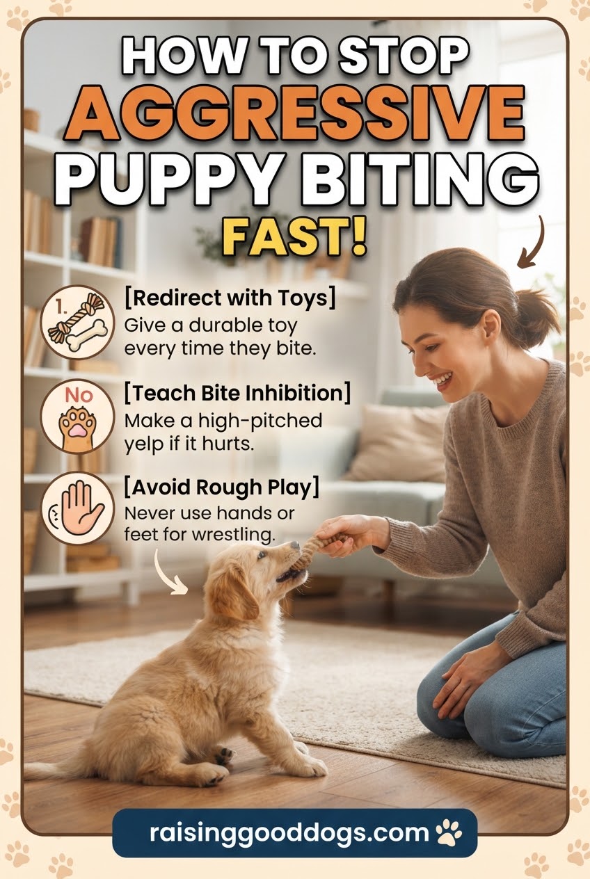 How to Stop Aggressive Puppy Biting Fast