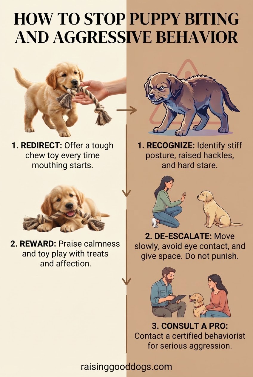How to Stop Puppy Biting and Aggressive Behavior