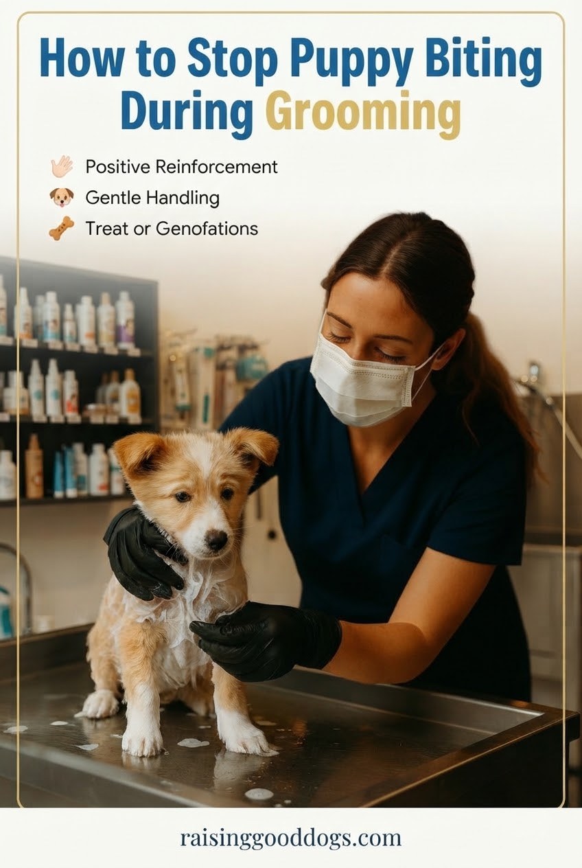 How to Stop Puppy Biting During Grooming