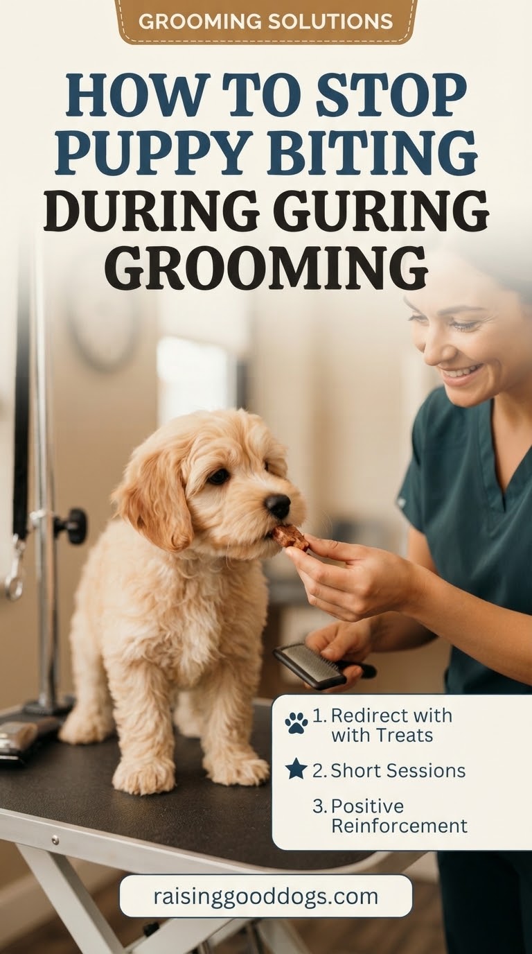 How to Stop Puppy Biting During Grooming