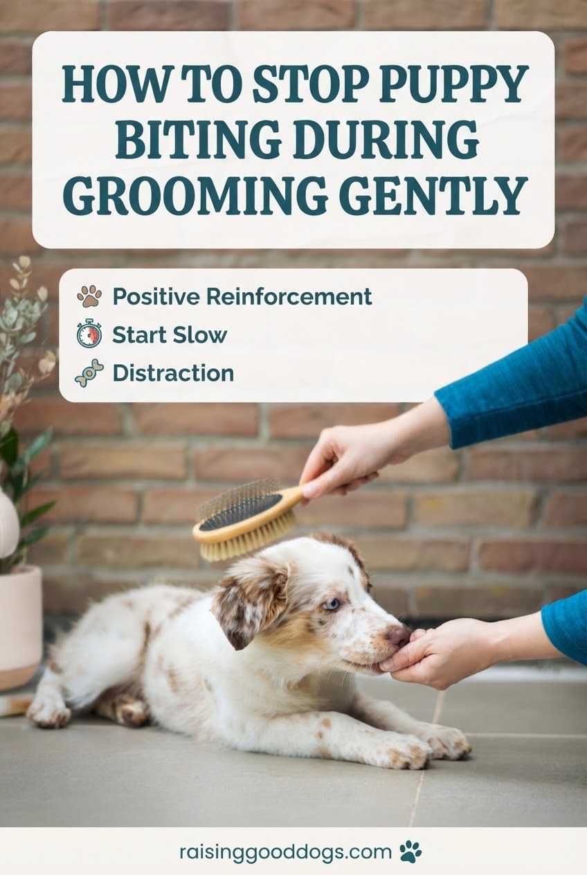 How to Stop Puppy Biting During Grooming Gently