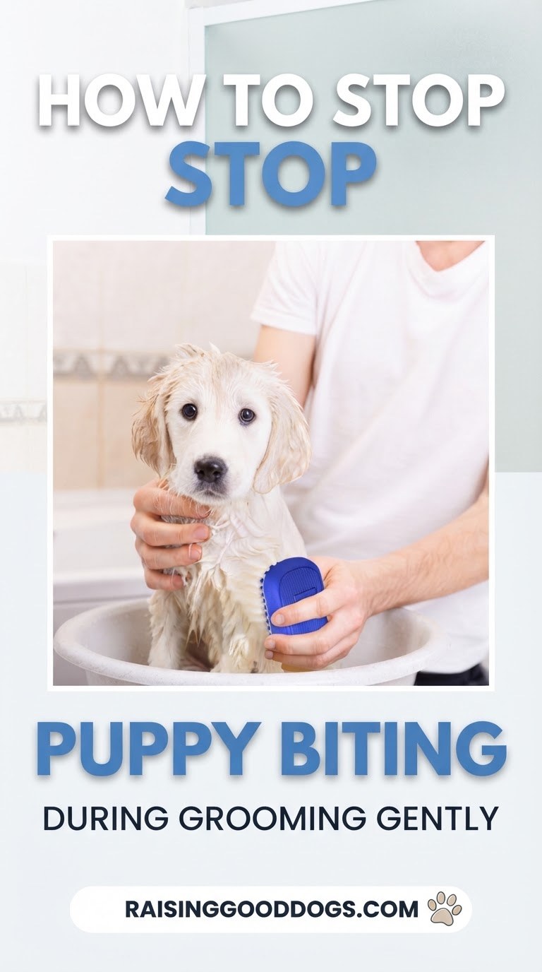 How to Stop Puppy Biting During Grooming Gently