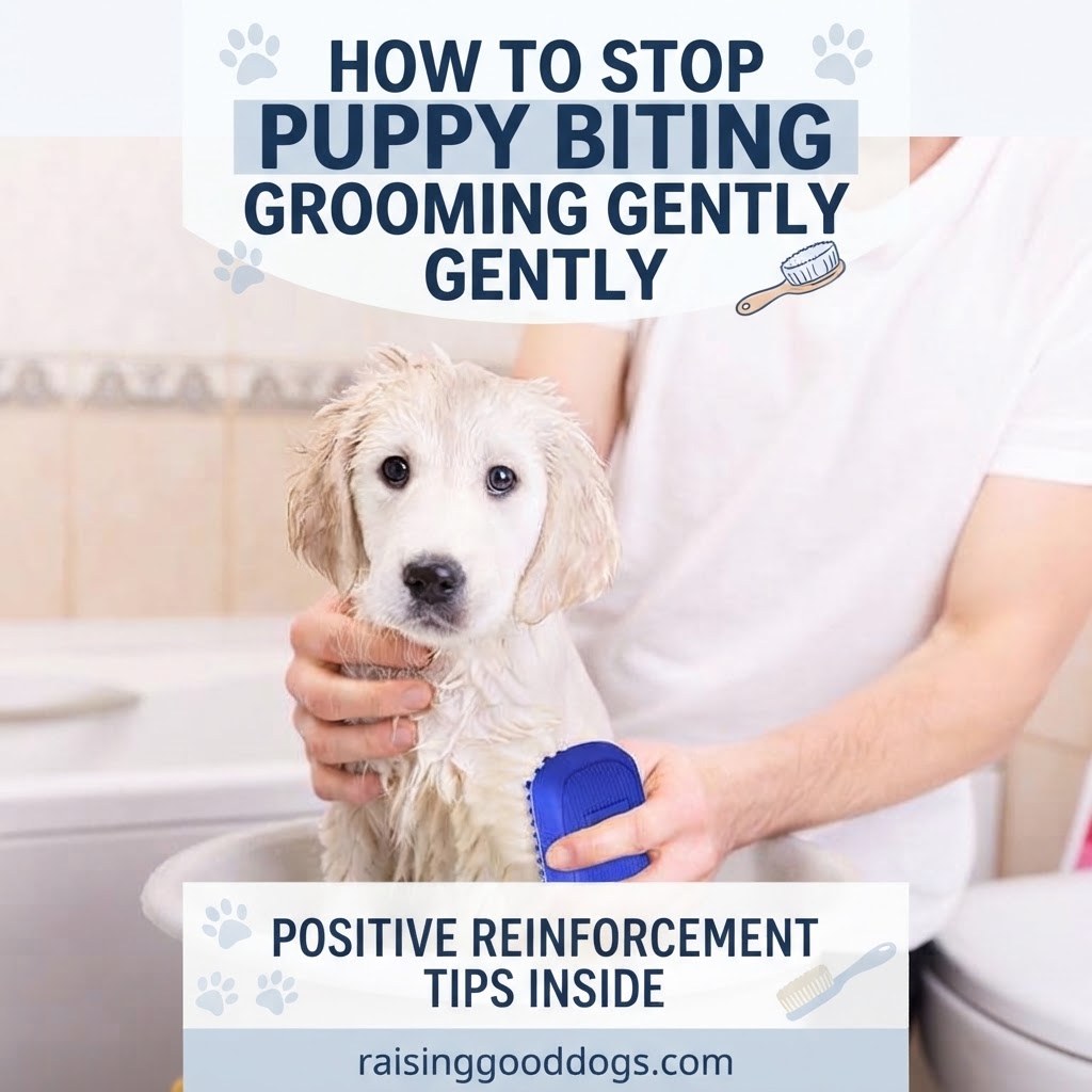 How to Stop Puppy Biting During Grooming Gently