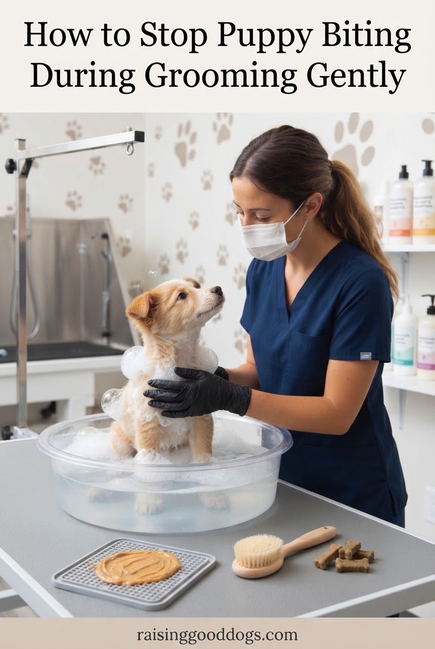 How to Stop Puppy Biting During Grooming Gently