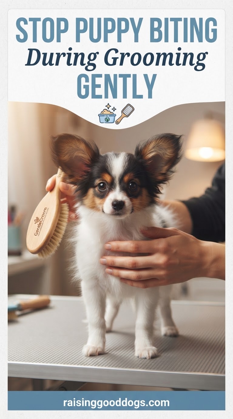 Stop Puppy Biting During Grooming Gently
