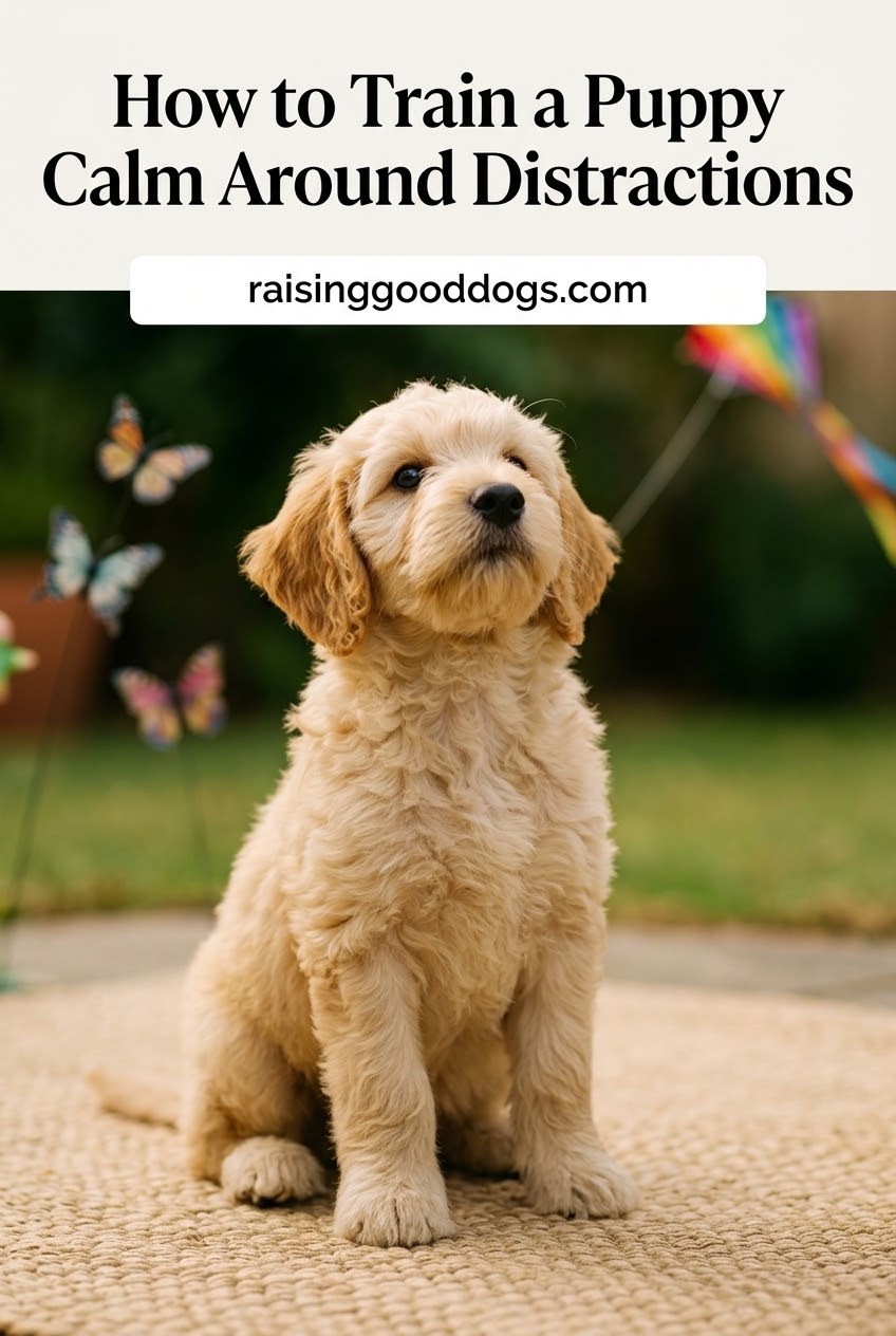 How to Train a Puppy Calm Around Distractions