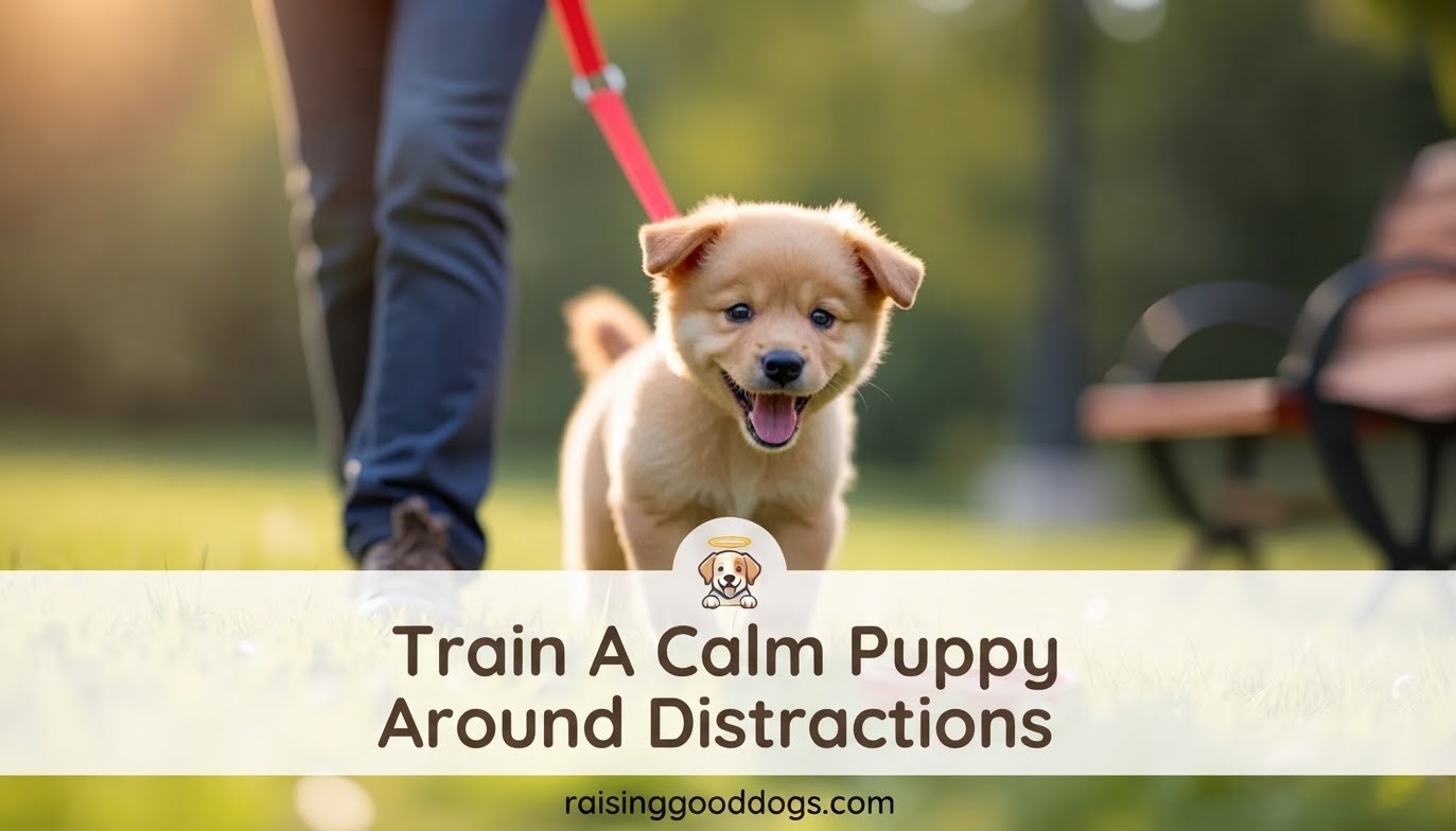 Train A Calm Puppy Around Distractions