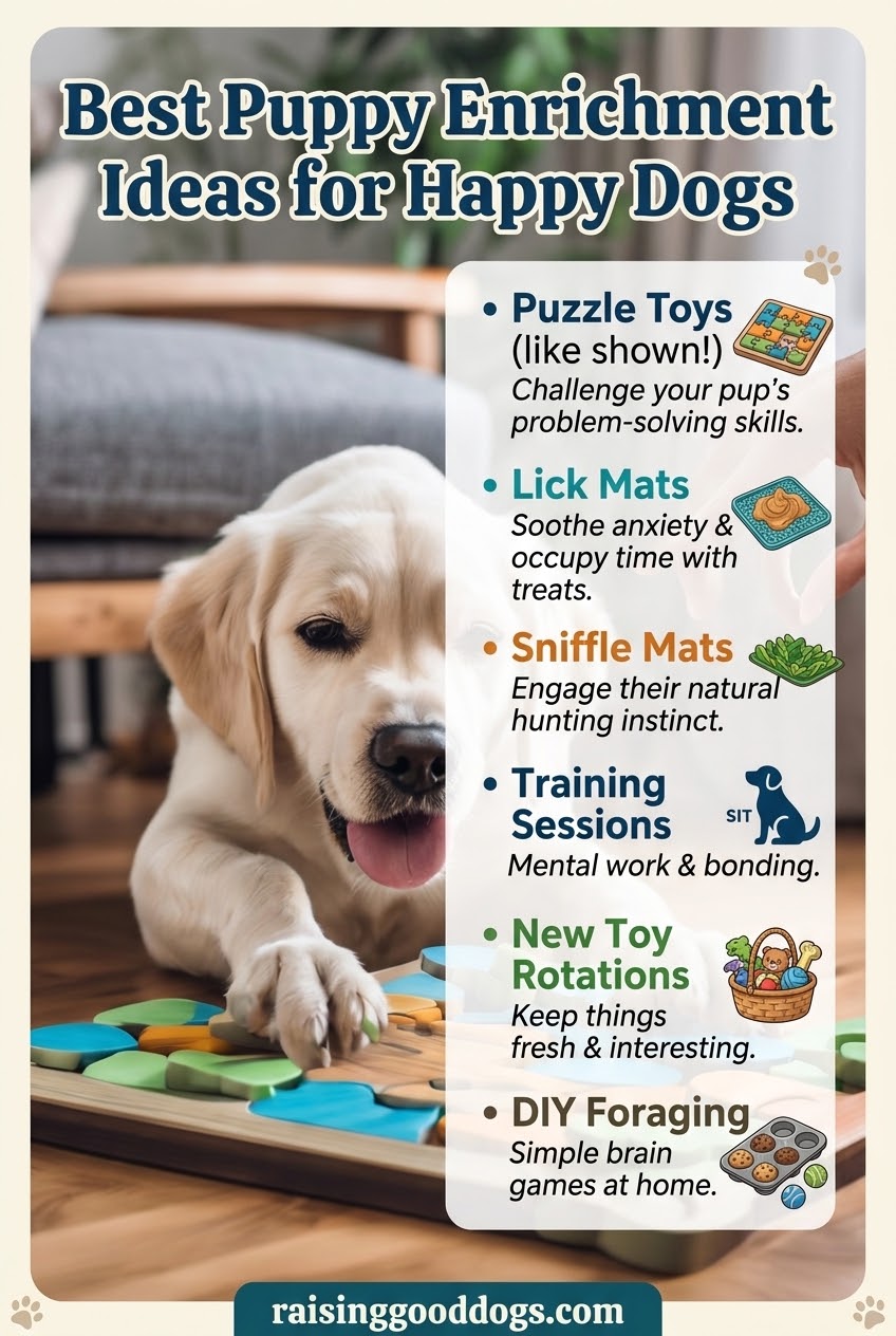 Best Puppy Enrichment Ideas for Happy Dogs