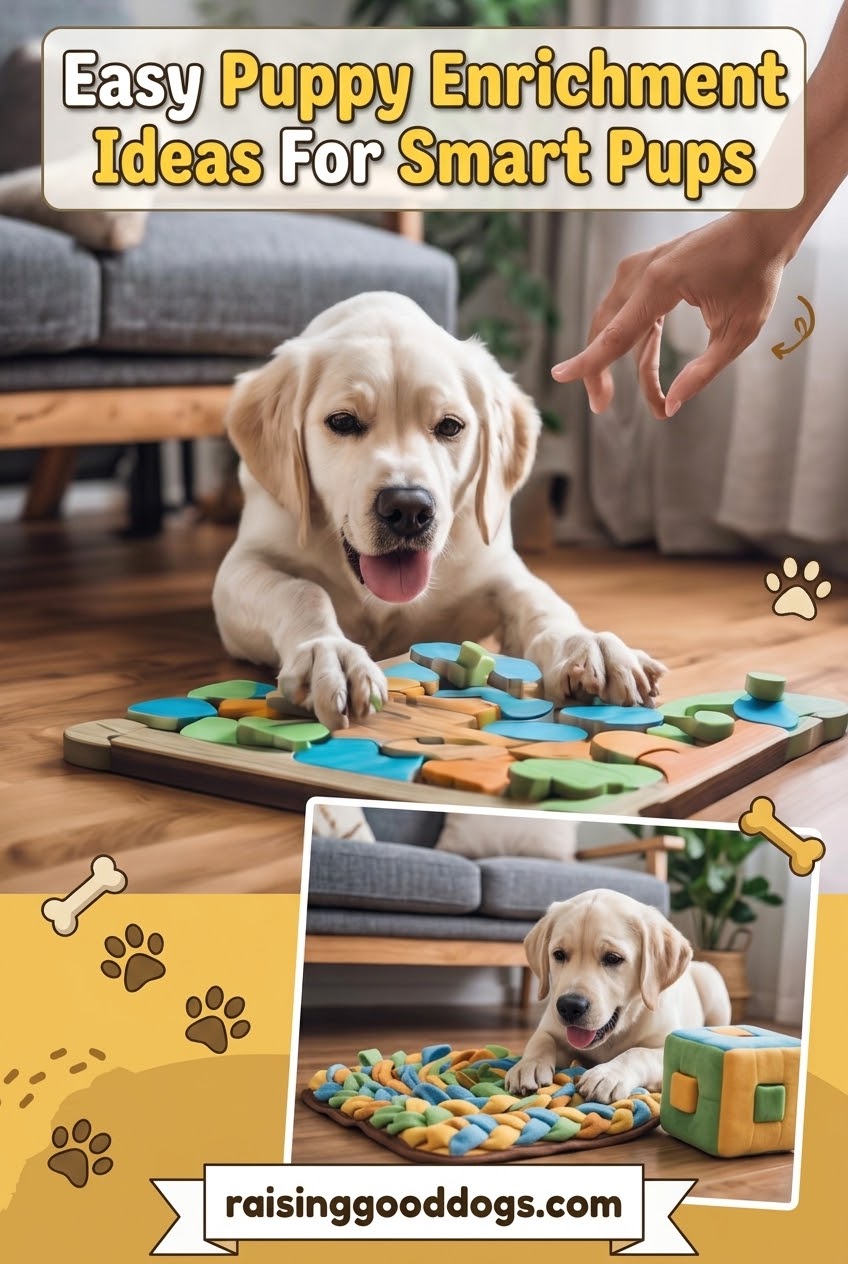 Easy Puppy Enrichment Ideas For Smart Pups