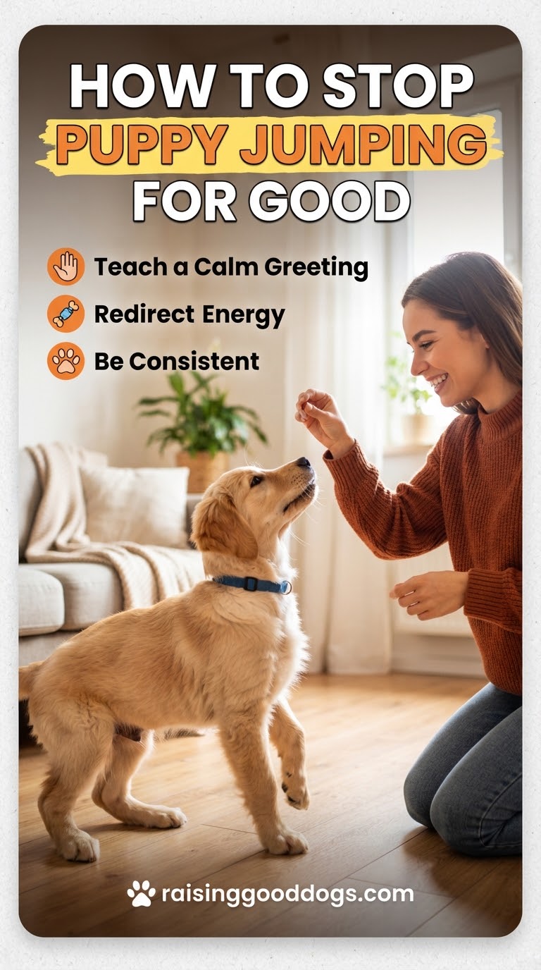 How to Stop Puppy Jumping for Good