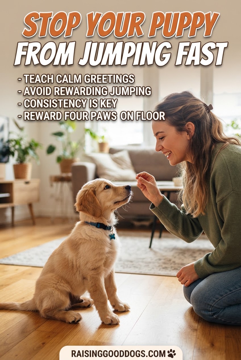 Stop Your Puppy From Jumping Fast