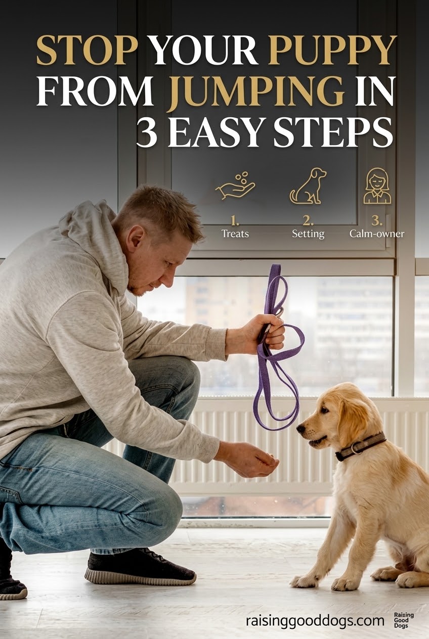 Stop Your Puppy From Jumping in 3 Easy Steps