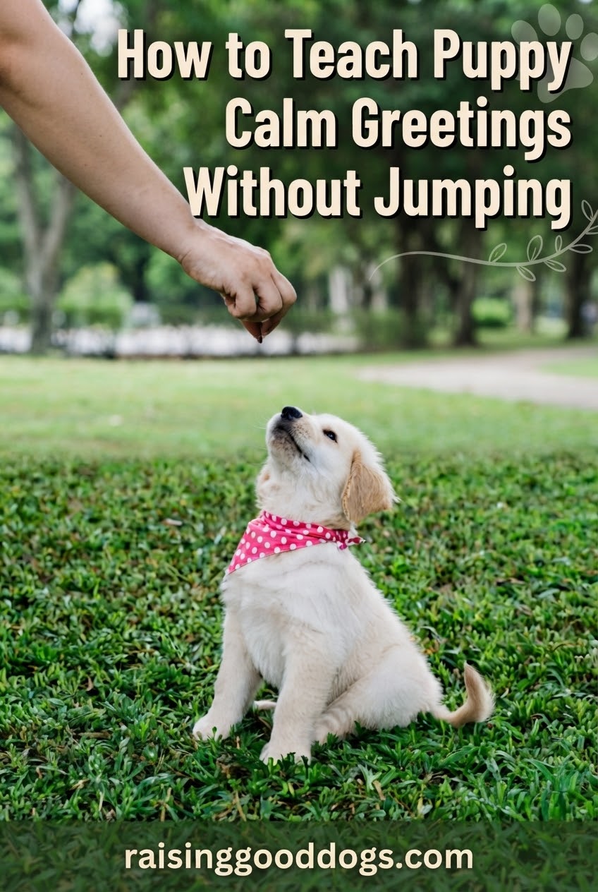How to Teach Puppy Calm Greetings Without Jumping