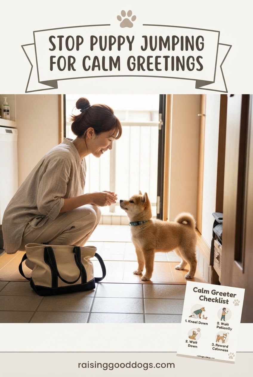 Stop Puppy Jumping For Calm Greetings