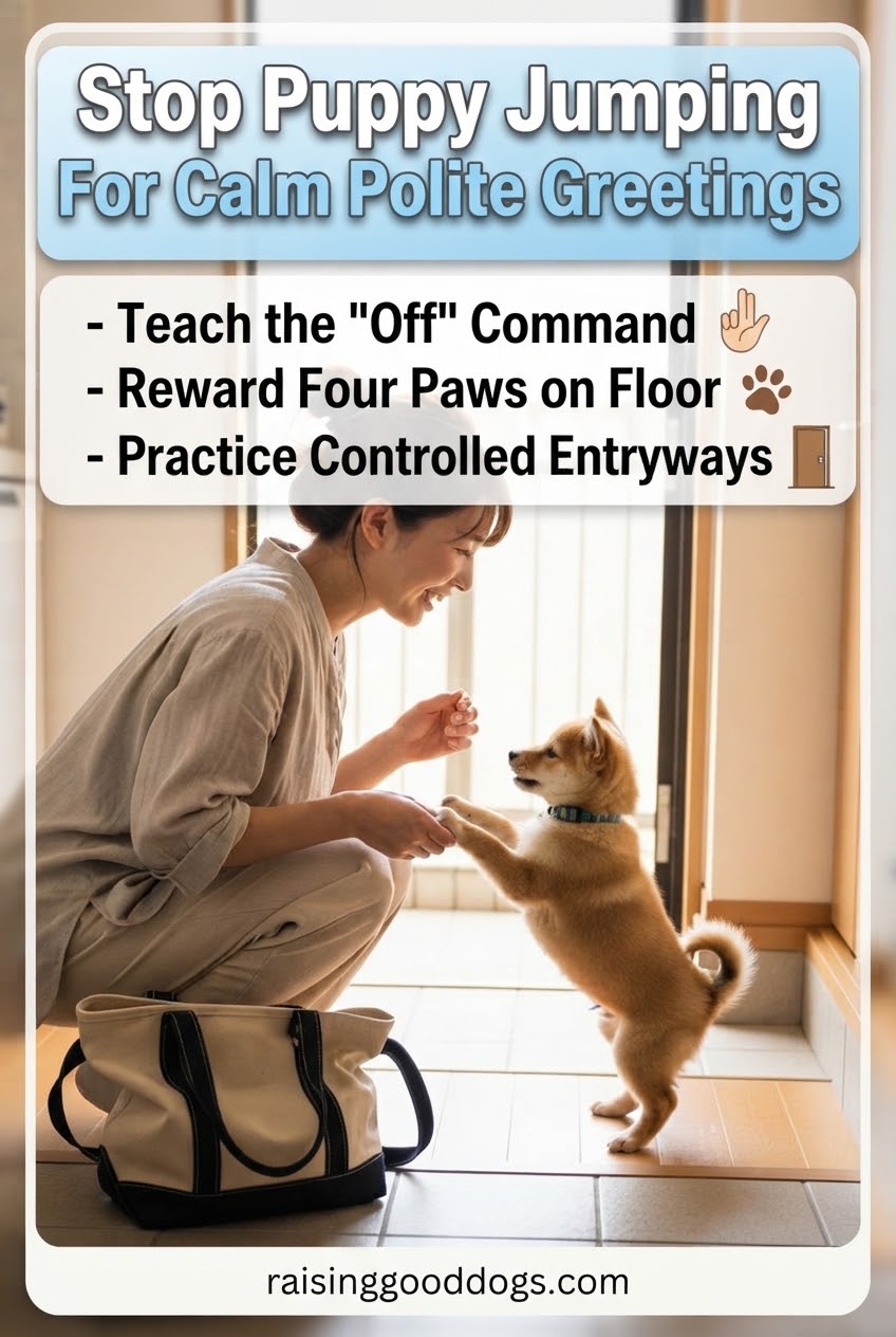 Stop Puppy Jumping For Calm Polite Greetings