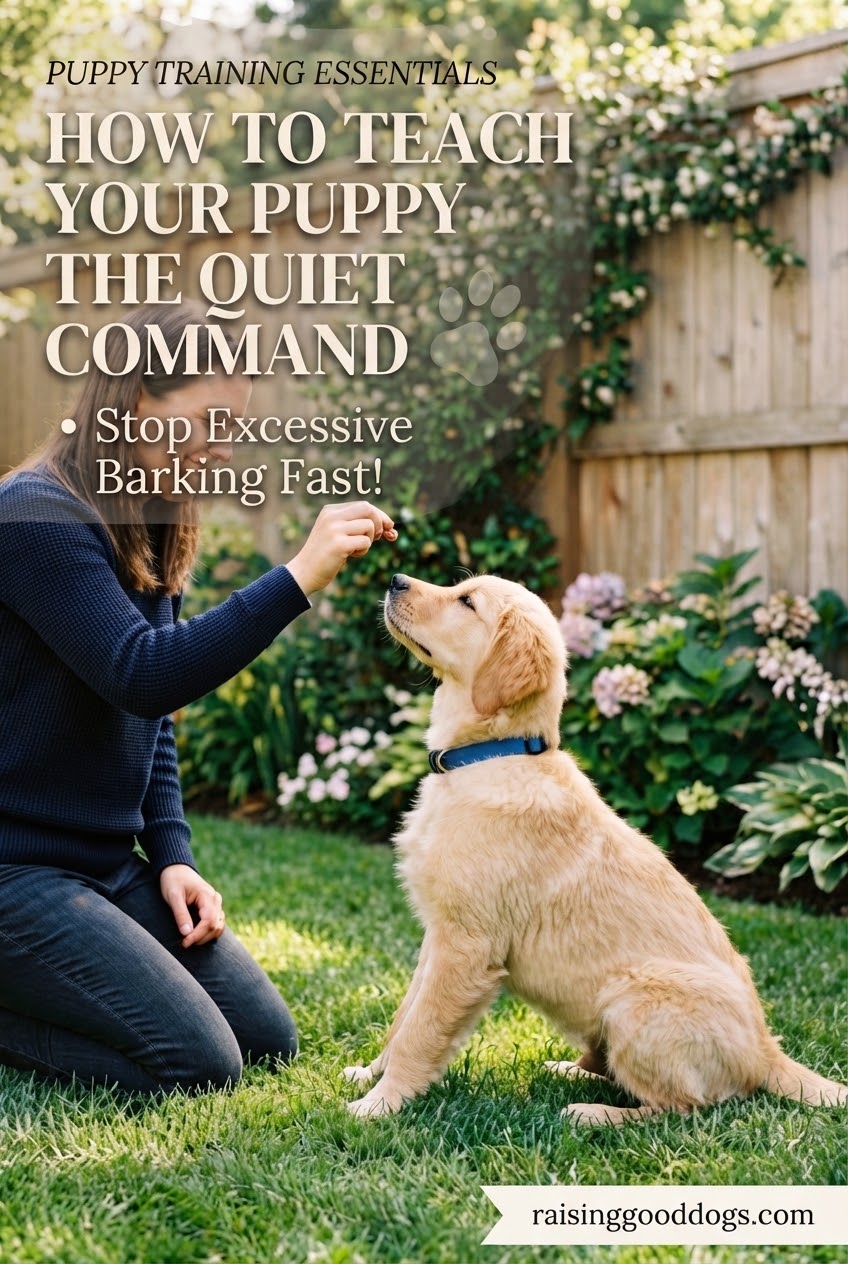 How to Teach Your Puppy the Quiet Command