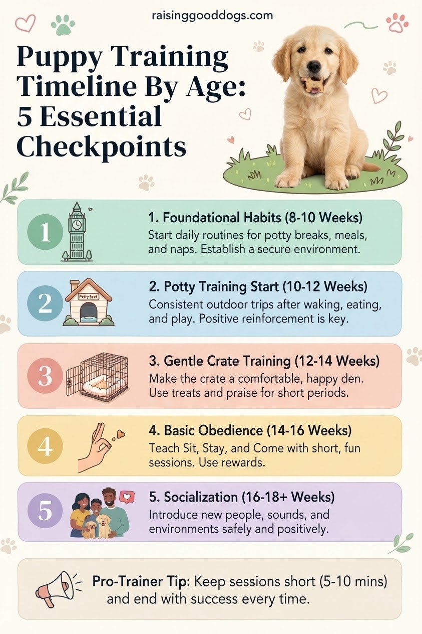 Puppy Training Timeline By Age: 5 Essential Checkpoints