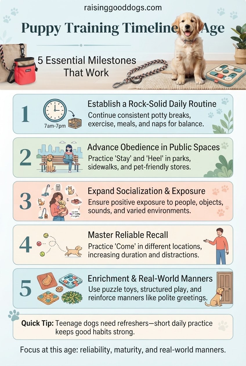 Puppy Training Timeline By Age: 5 Essential Milestones That Work