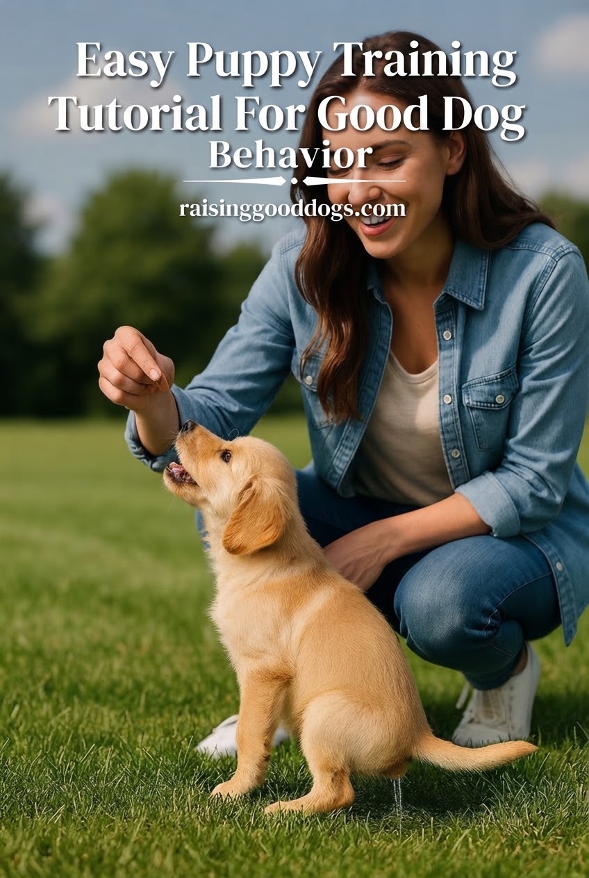 Easy Puppy Training Tutorial For Good Dog Behavior