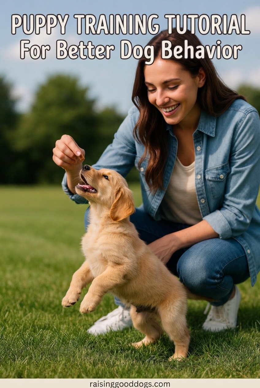Puppy Training Tutorial For Better Dog Behavior