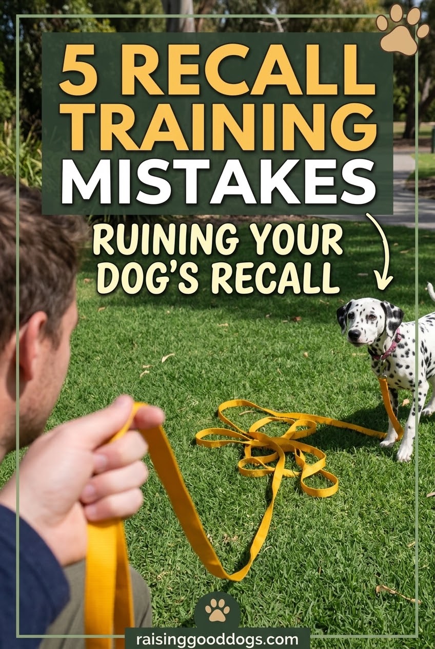 5 Recall Training Mistakes Ruining Your Dog's Recall