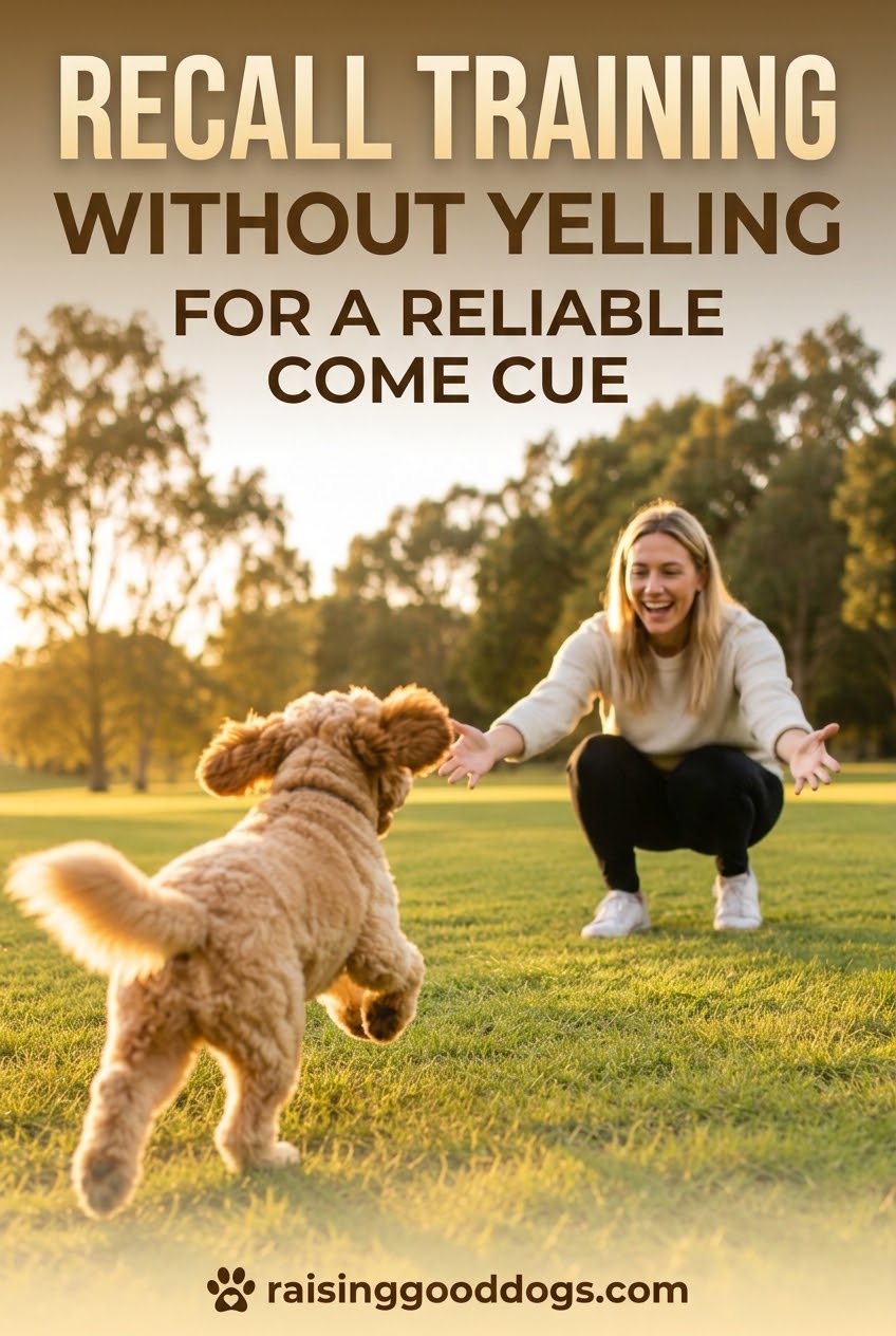 Recall Training Without Yelling for a Reliable Come Cue