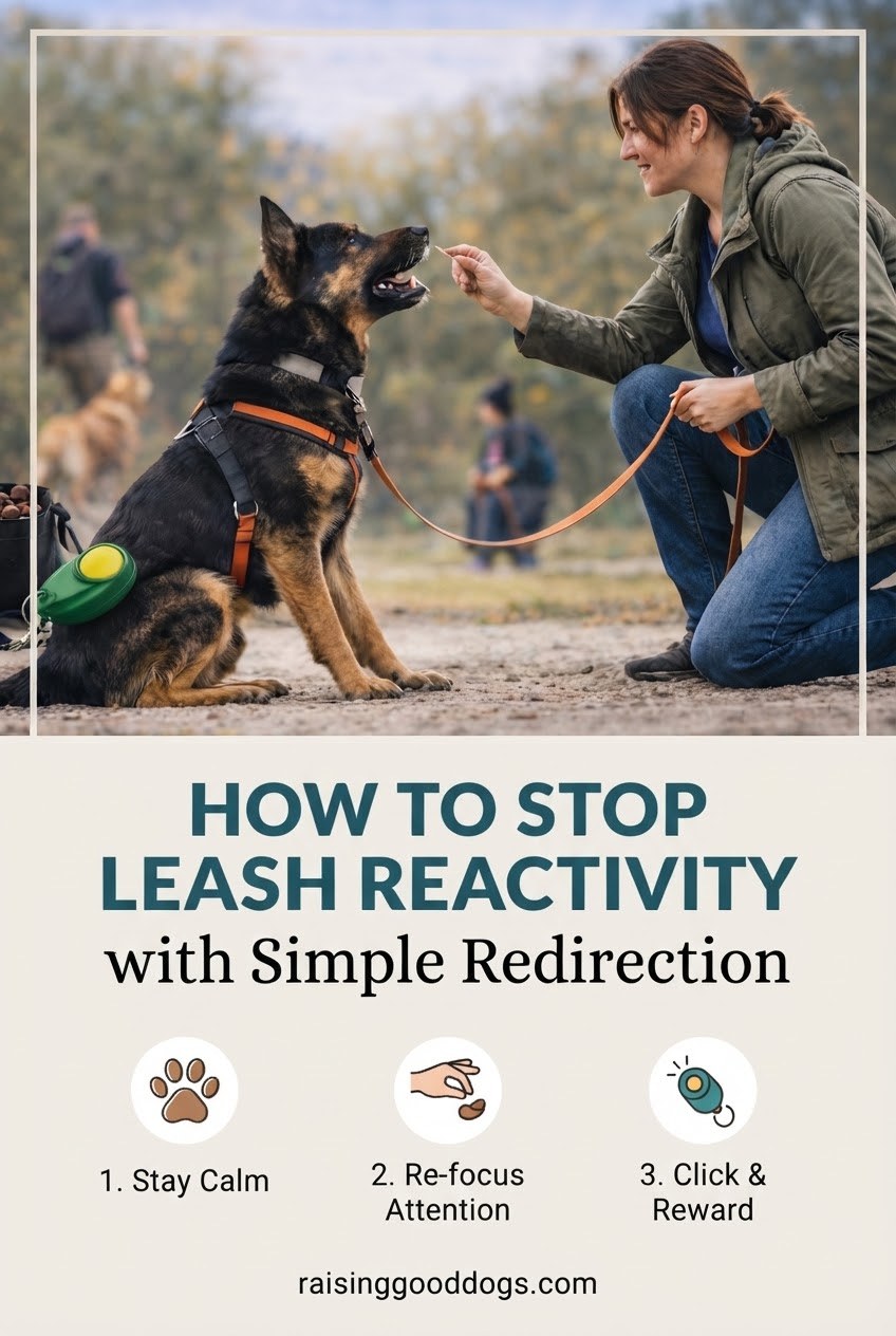 How to Stop Leash Reactivity with Simple Redirection