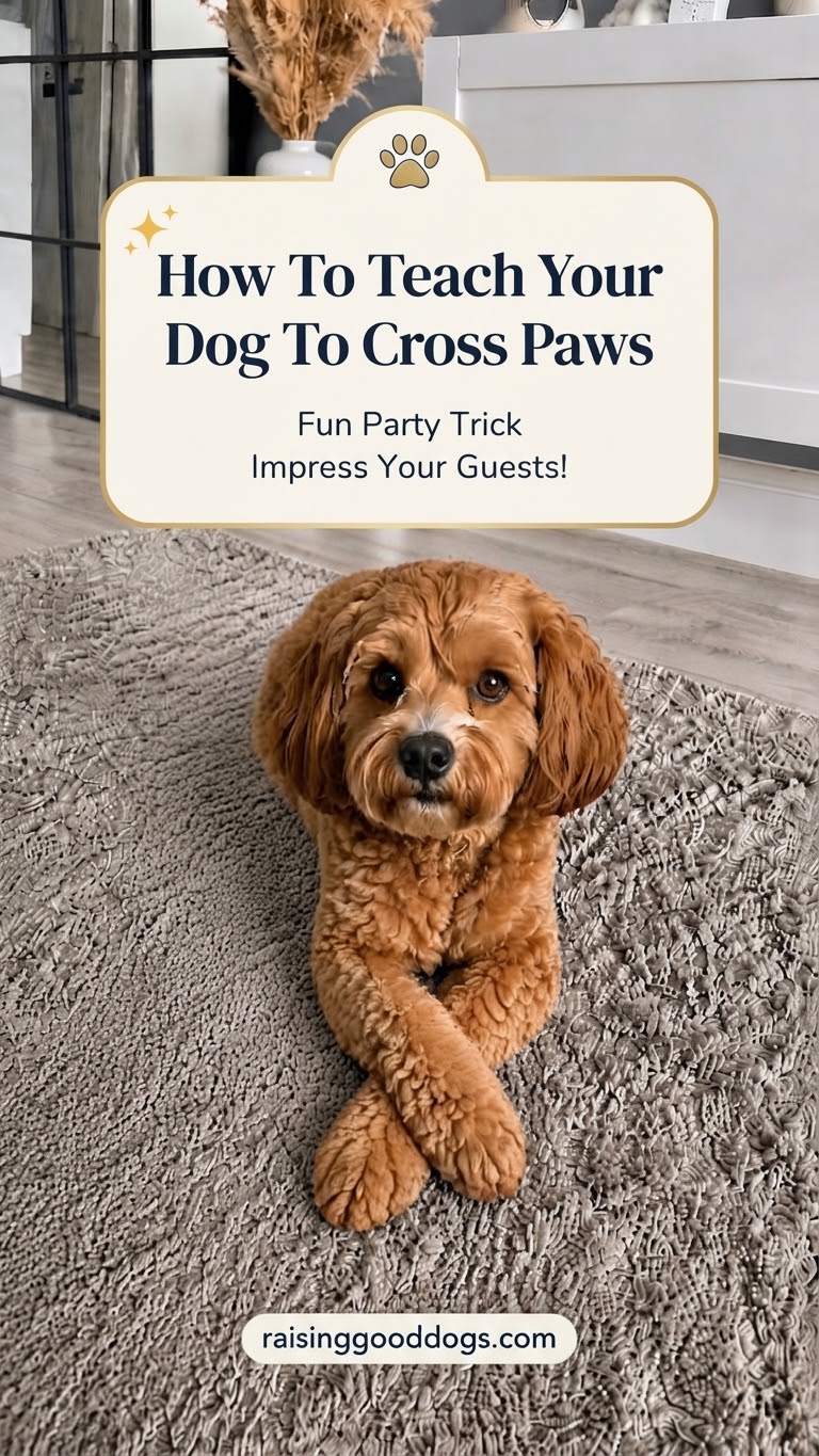 How To Teach Your Dog To Cross Paws