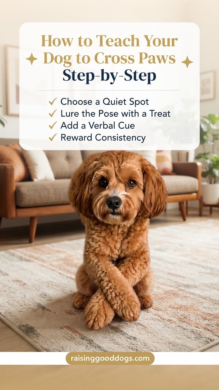 How to Teach Your Dog to Cross Paws Step-by-Step